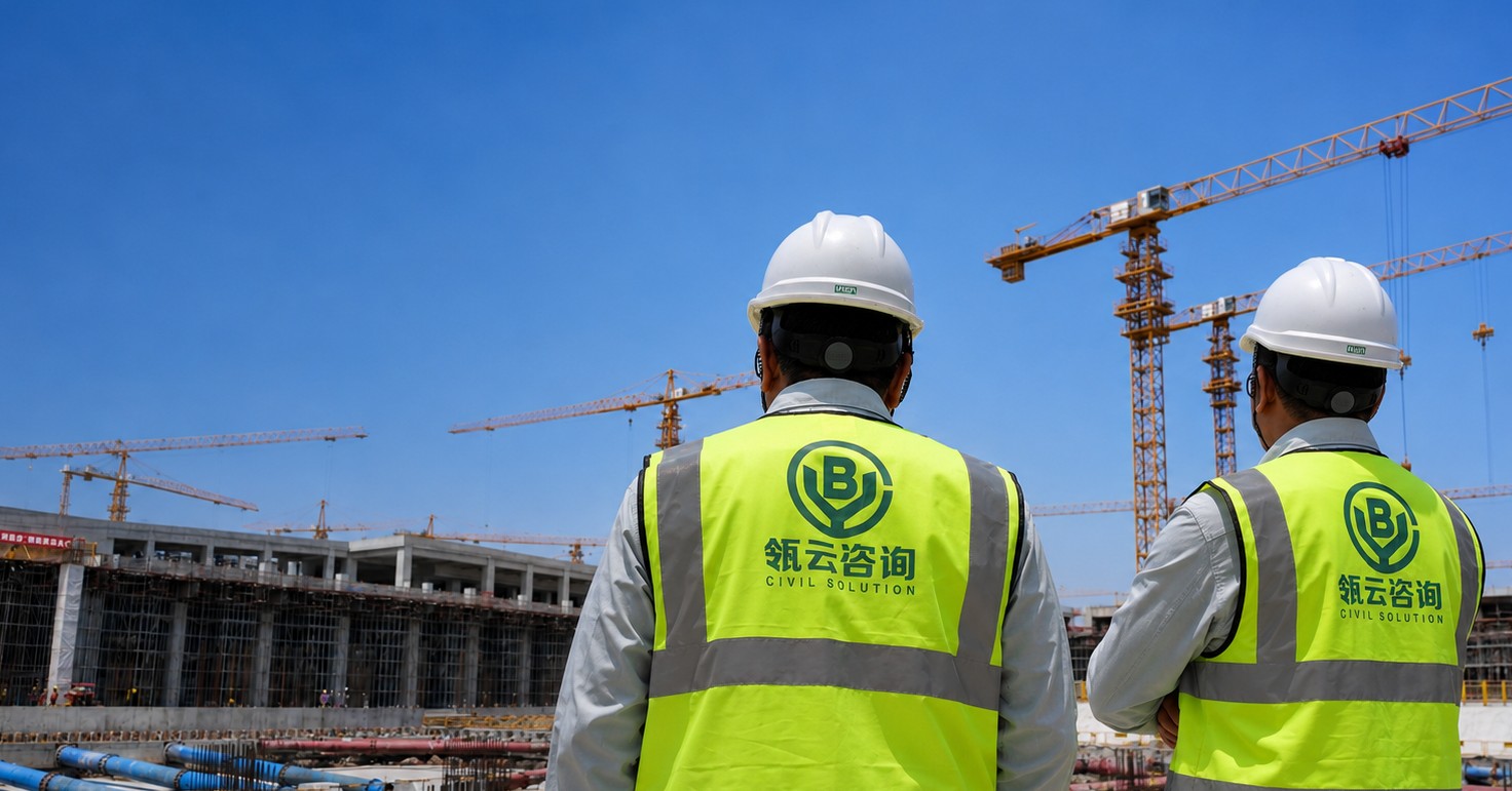 瓴云咨询人员在轨道交通车站施工现场开展项目查勘